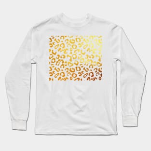 Golden leopard print Long Sleeve T-Shirt